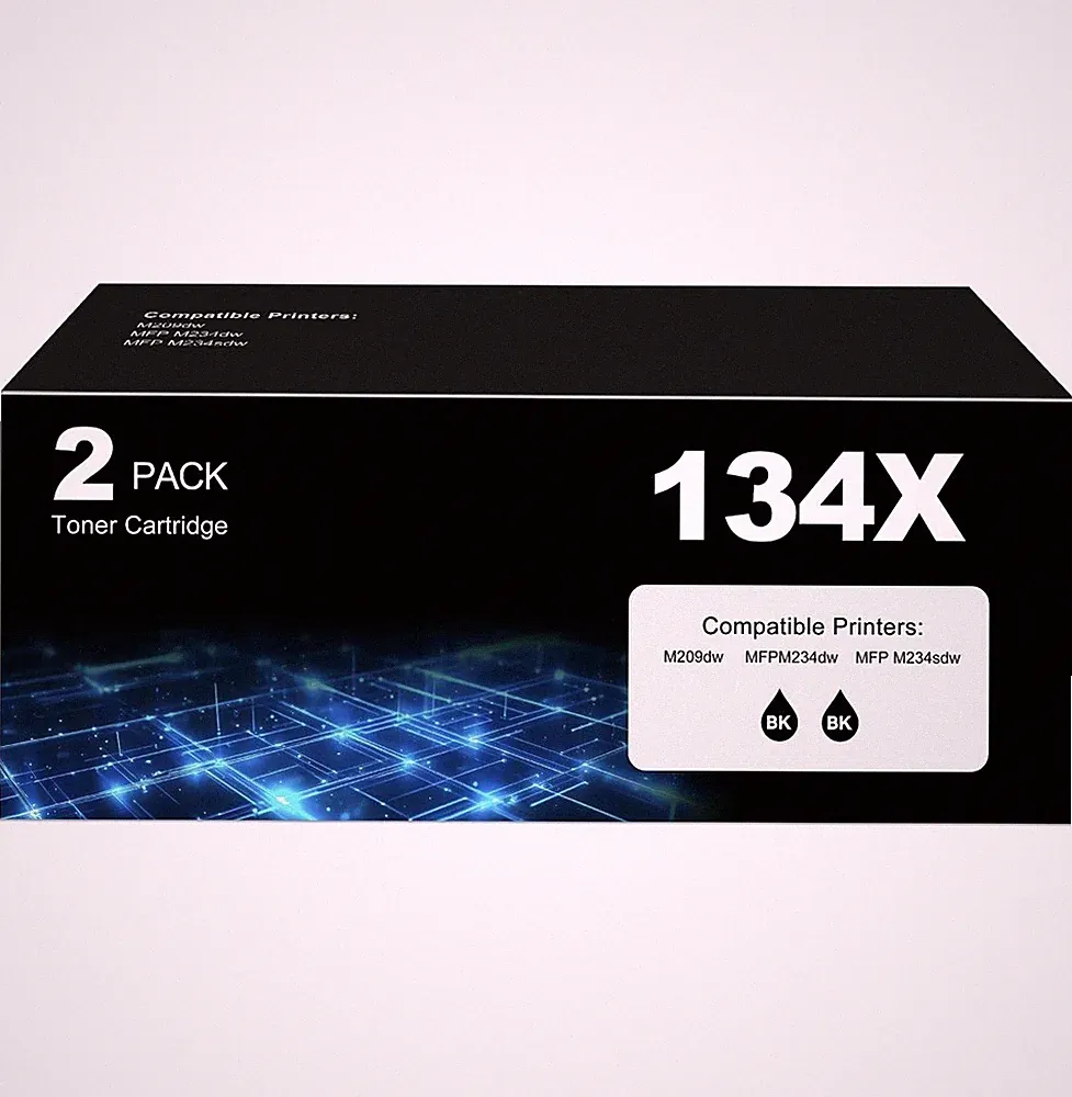 134X Black Toner Cartridge Laser Jet MFP M234Dw Black Toner Compatible for HP 13