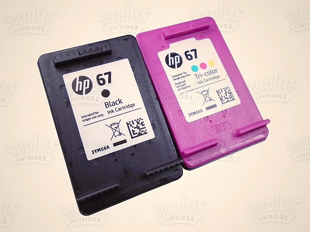 2-PK Genuine HP 67 Black & Color Ink Cartridge 3YP29AN-VB DeskJet 2724 2725 2755