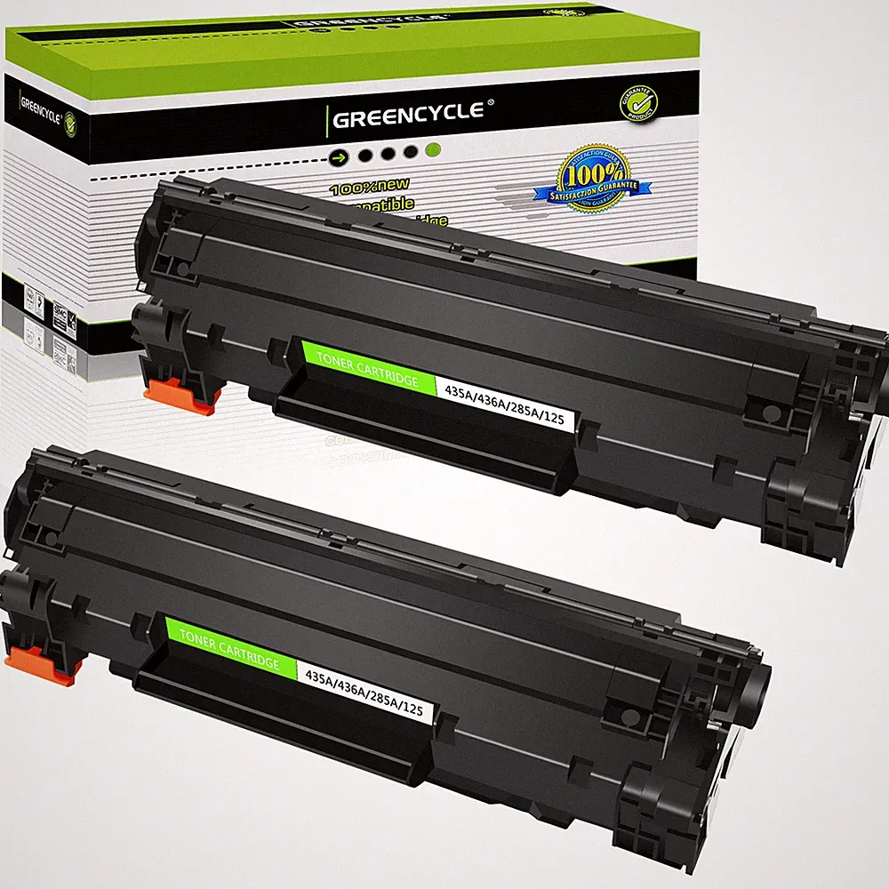 2PK CB435A 35A Laser Toner Cartridge Compatible for HP LaserJet P1006 Printer