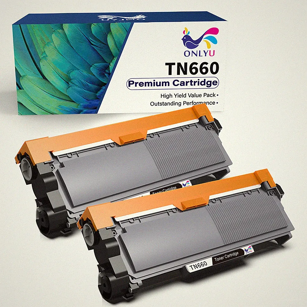 2PK Compatible TN660 Toner for Brother HL-L2300D HL-L2360DW HL-L2380DW Printer