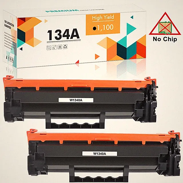 2PK W1340A 134A Toner Compatible with HP LaserJet M209dw MFP M234dw [No Chip]