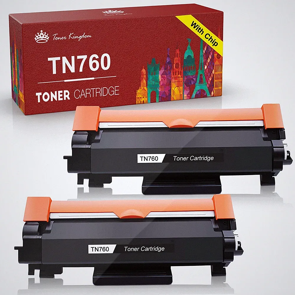 2x TN760 TN-760 Toner Cartridge for Brother TN730 MFC-L2710DW HL-L2350DW Printer