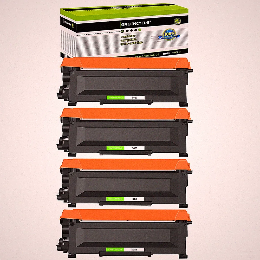 4PK TN450 Toner Cartridge for Brother FAX-2840/2940 7070DW MFC7360N Printer