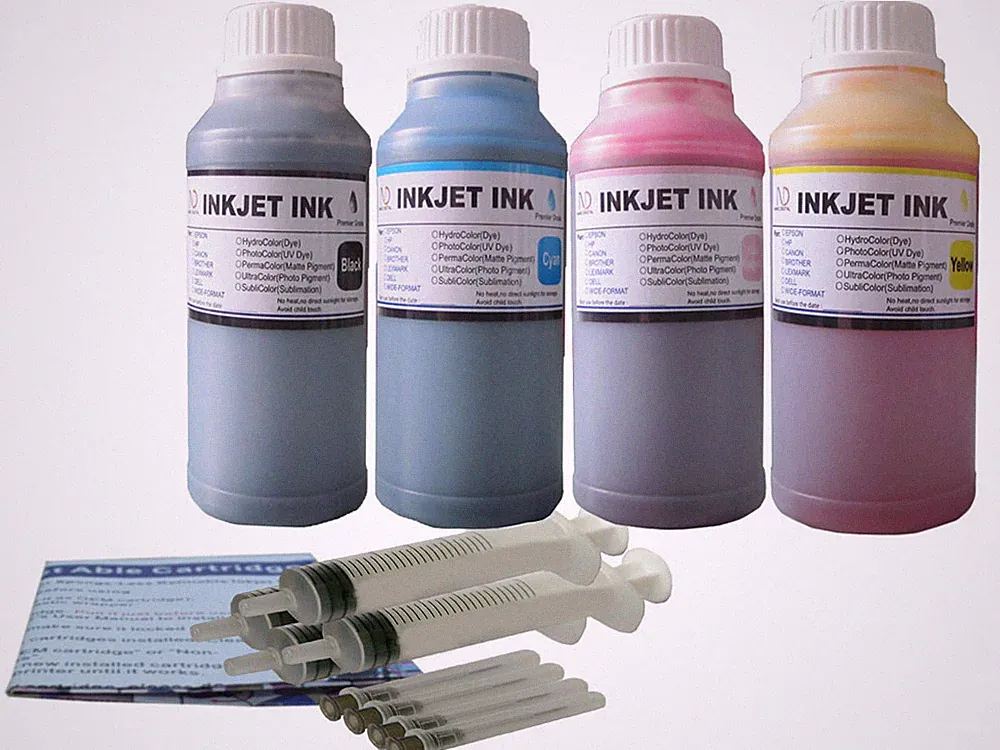 4x250ml ND® Refill ink kit for HP printer cartridge 64XL 67XL 910XL 962XL & S