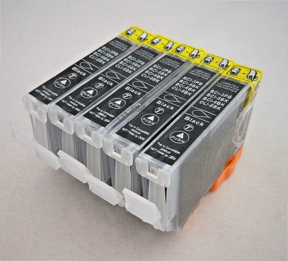 5PK BCI-6 Black Ink Cartridge for Canon Pixma iP8500 iP6000d iP5000 iP4000 MP780