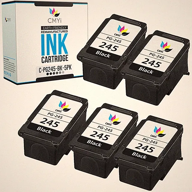 5PK PG-245 Ink Cartridge for Canon PIXMA MG2522 MG2520 TS3122 MX490 MX492 TR4520