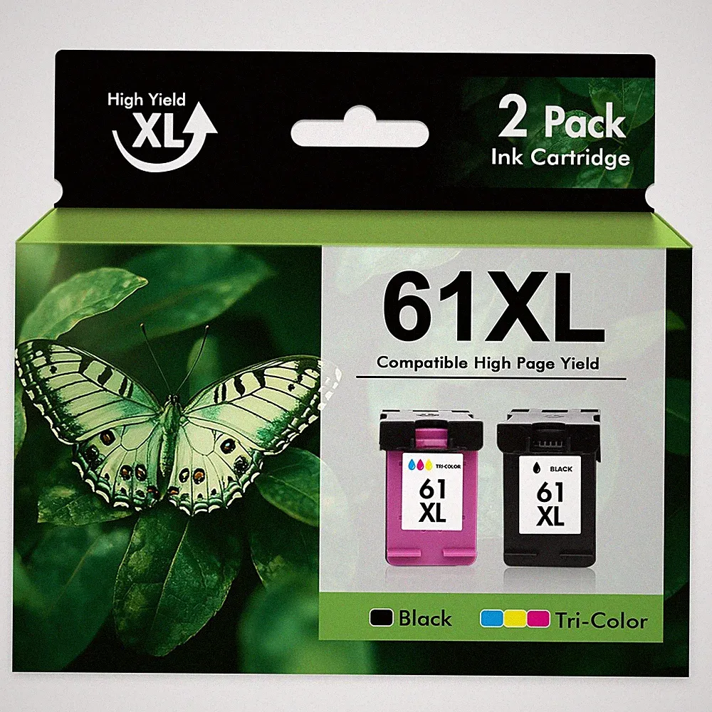 61XL Ink Cartridge pk for HP 61 XL ENVY 4500 4505 5530 5531 5535 Deskjet Printer