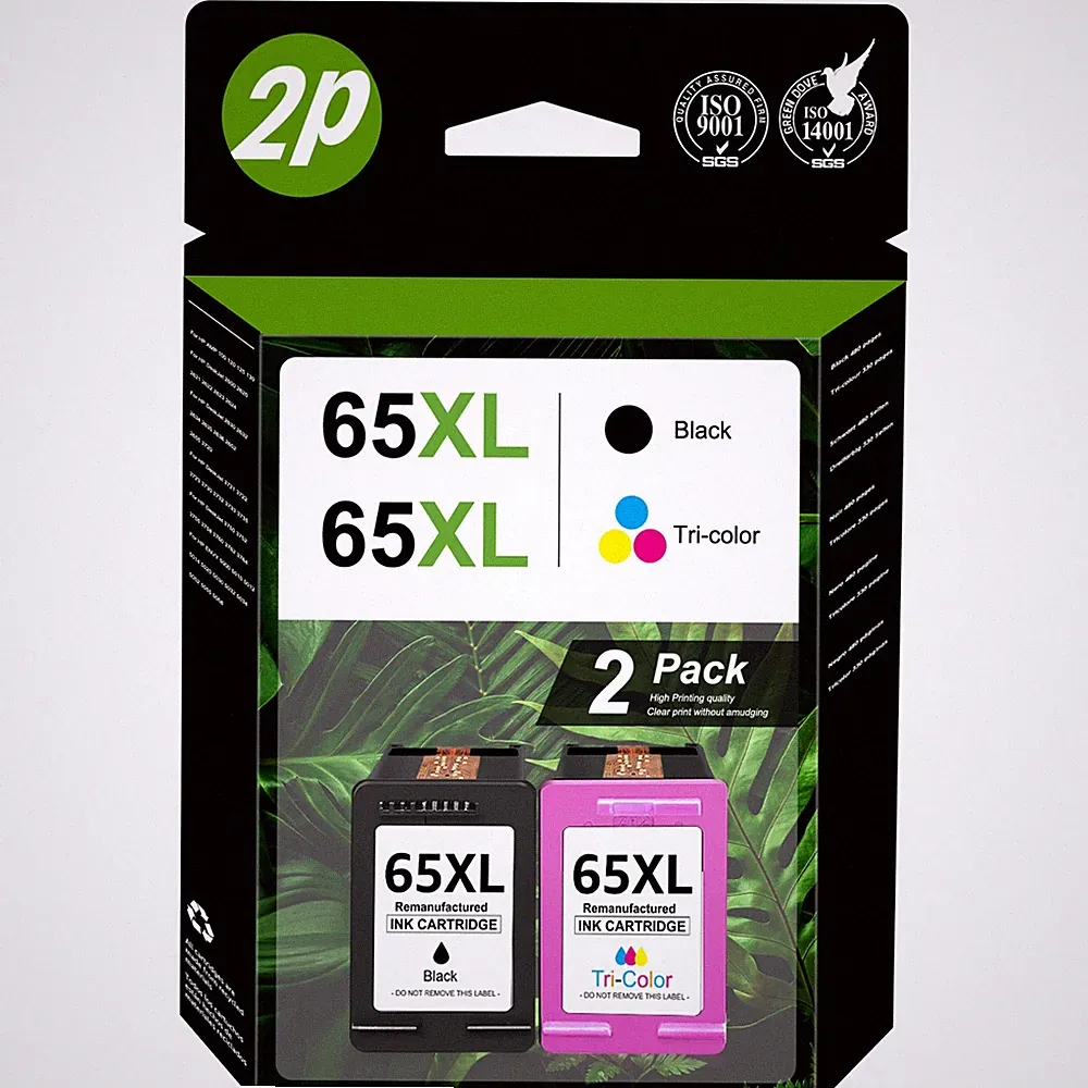 65XL Ink Cartridge For HP 65 Ink ENVY 5010 5055 5052 Deskjet 2600 2652 2636