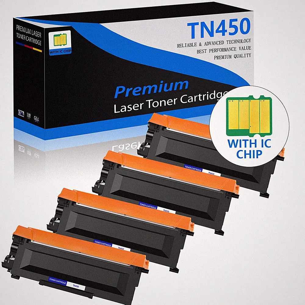 Black TN450 Toner Cartridge for Brother TN-450 MFC-7365DN MFC-7460DN MFC-7860DW
