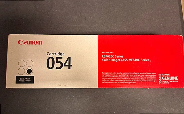Canon Genuine 054 Black Toner Cartridge LBP620C Series SEALED Brand New