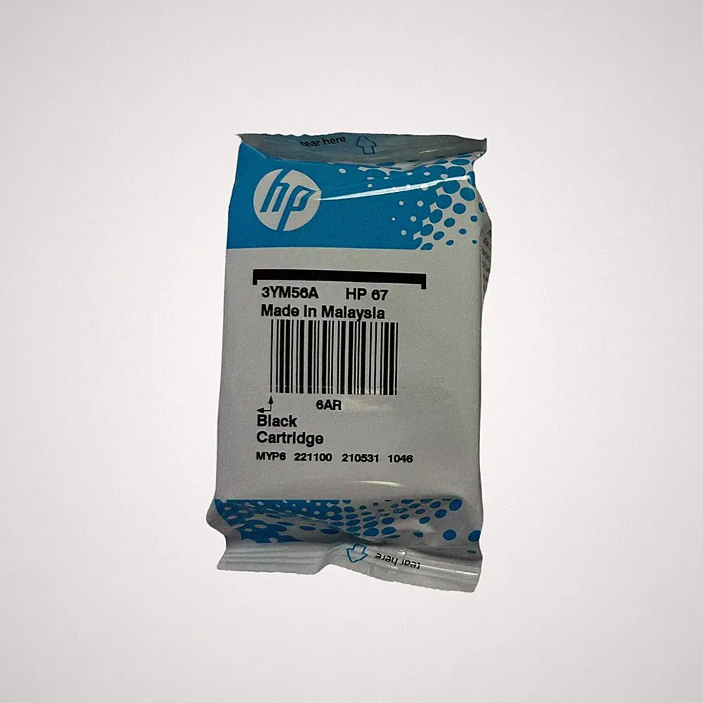 Genuine HP 67 Ink Cartridge Black for HP 2752 4152 6052 6455 printer Exp 2026