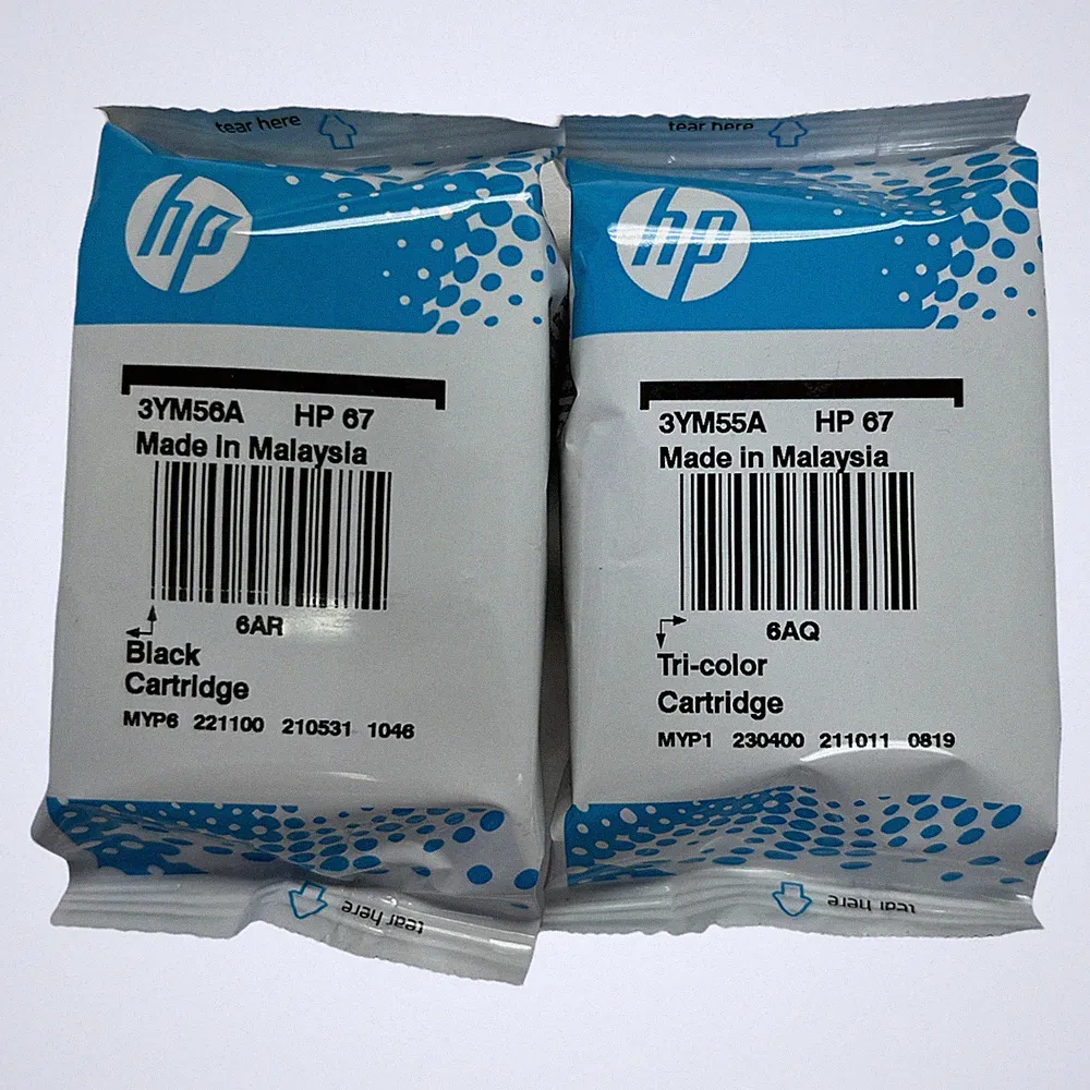 Genuine HP 67 Ink Cartridge Combo for HP 2752 4152 6052 6455 printer