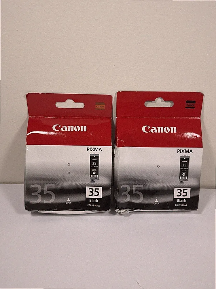 Genuine SEALED Canon PGI-35 Black Printer Ink Cartridge’s - 2 Pack
