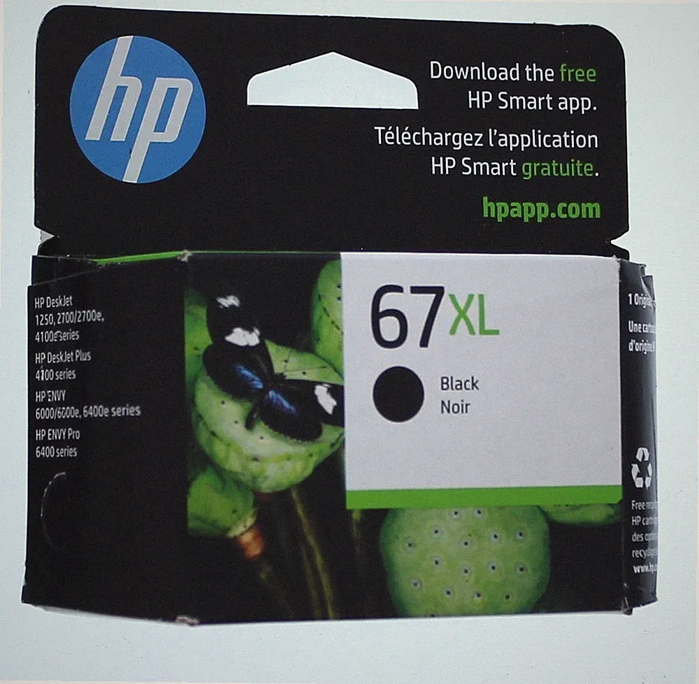 HP 67 XL Black Ink Cartridge