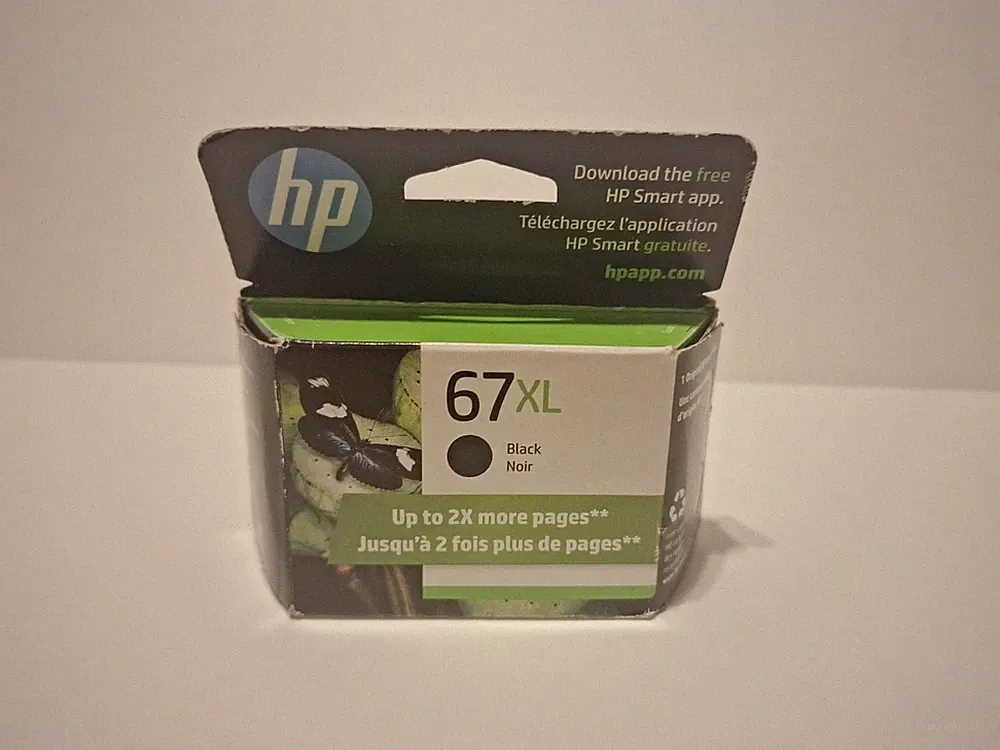 HP 67 XL Black Ink Cartridge - New In Box