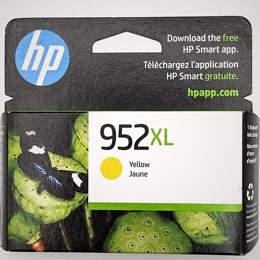 HP 952XL High-Yield Yellow Original Ink Cartridge for HP Printers [L0S67AN] NEW