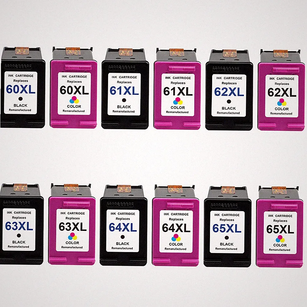 Ink Cartridge for HP 61 XL 63 XL 65 XL ----With New Chip Show Ink .