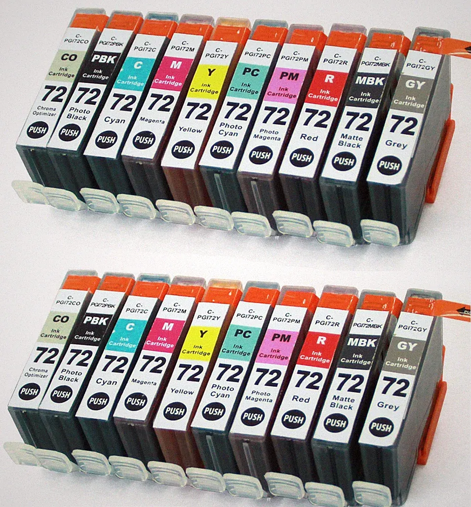 PGI-72 Ink Cartridges + smart chip for Canon Pixma PRO-10 PRO-10S Printer