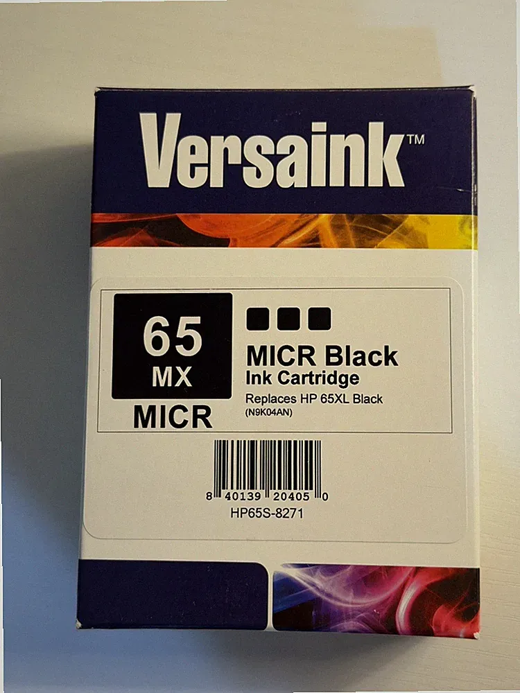 Nano 65 MX Black MICR Ink Cartridge for Check Printing
