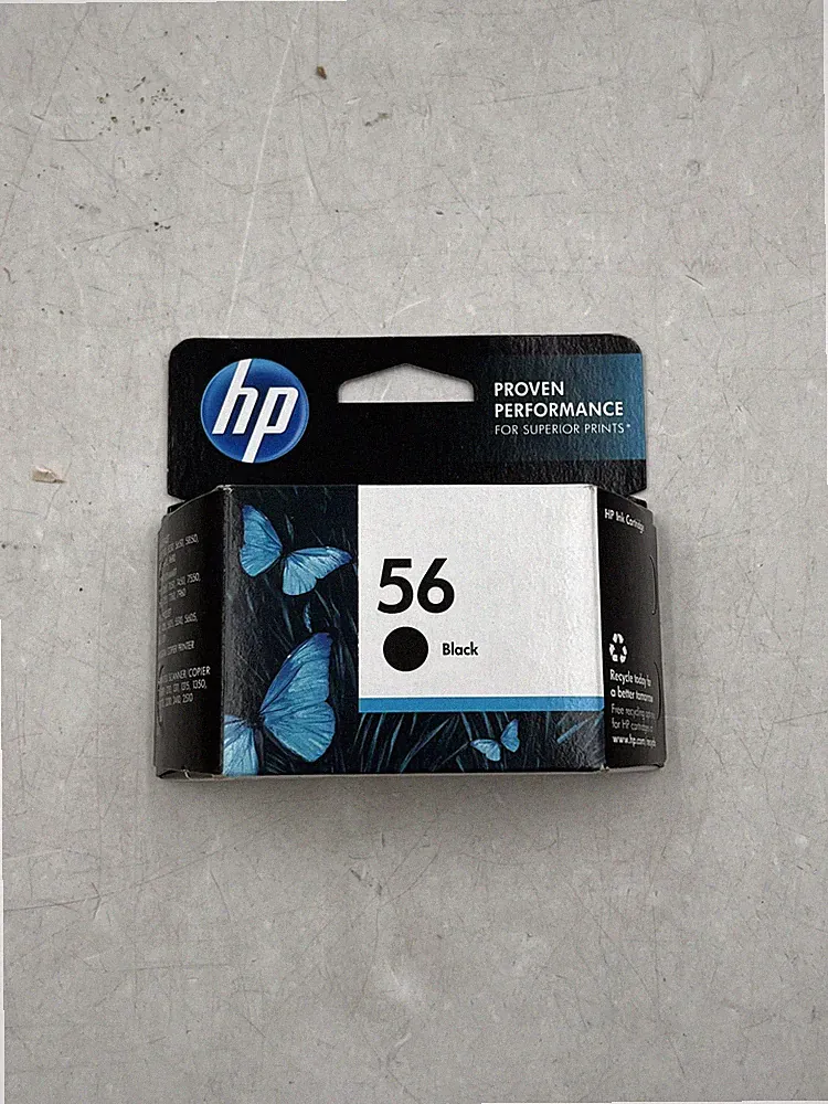 NEW HP Inkjet Printer Ink Cartridge 56 Black EXP 2014 FREE S/H
