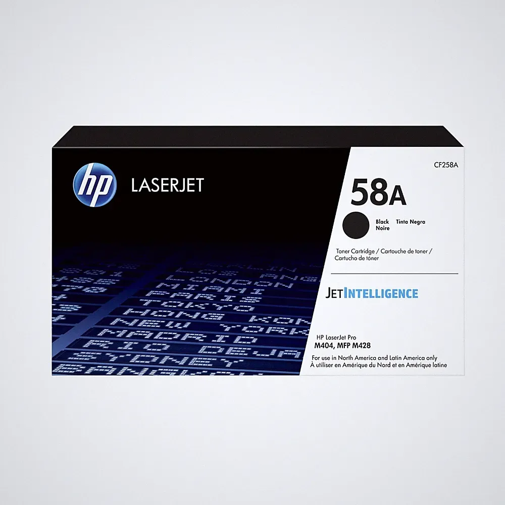 New Open Box HP 58A Black Original LaserJet Toner Cartridge, CF258A