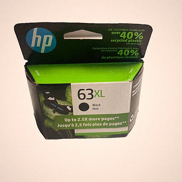 NIB HP 63XL Black Ink Cartridge High Yield Genuine OEM Original Sealed