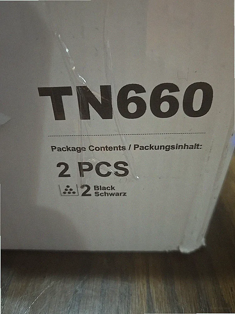 TN660 toner Cartridge Brother Printer Page Yield Up to 5,200 (Black, 2 Pack)