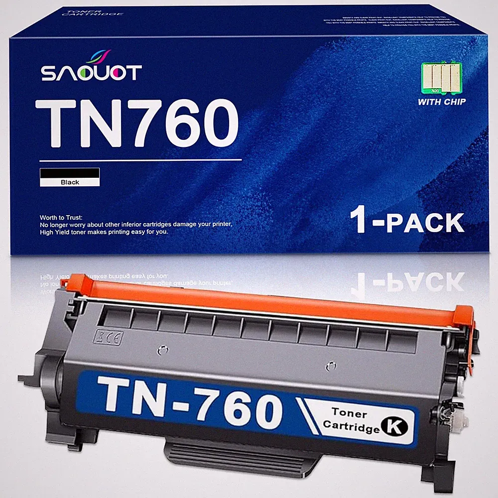 TN760 730 Toner Cartridge Compatible for Brother HL-L2390DW HL-L2370DW Printer