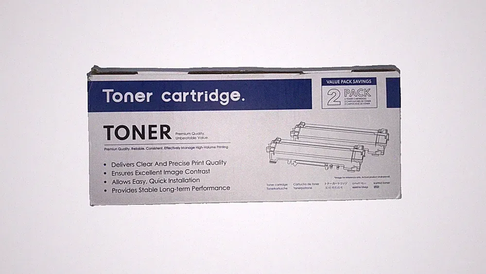 TN760 TN730 Black Toner Cartridge 2PK For Brother HL-L2350DW MFC-L2710DW0-Sealed