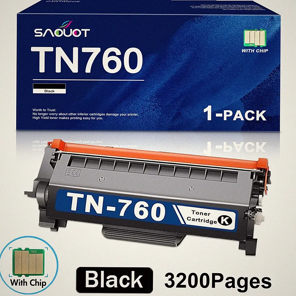 TN760 Toner Cartridge For Brother TN730 MFC-L2710DW MFC-L2750DW HL-L2350DW